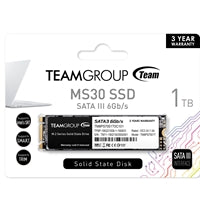 Team MS30 1TB M.2 SATA SSD - 530MB/s Read - Compact Storage Team MS30 1TB M.2 SATA SSD - 530MB/s Read - Compact Storage